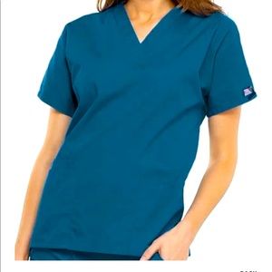 Cherokee Workwear Orig 2X Caribbean Blue Scrubs